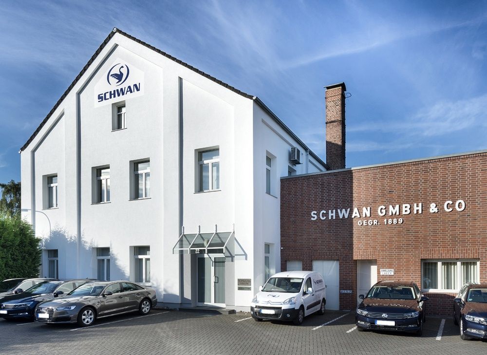 Das Firmengebäude von August Schwan